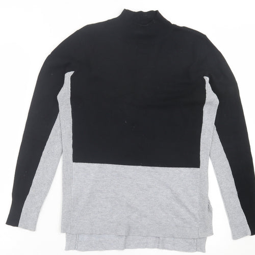 Papaya Womens Grey High Neck Viscose Pullover Jumper Size 14