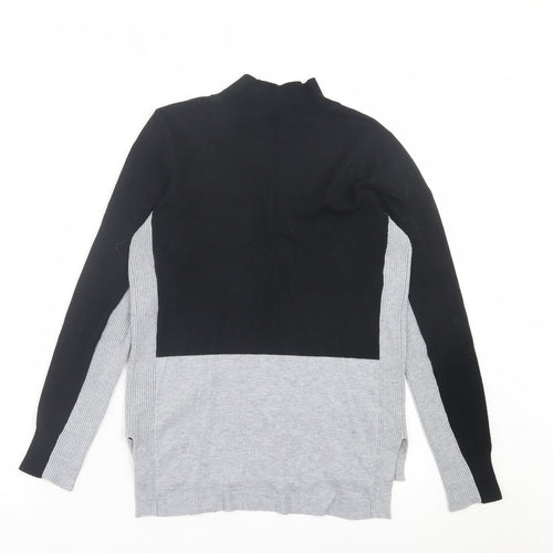 Papaya Womens Grey High Neck Viscose Pullover Jumper Size 14