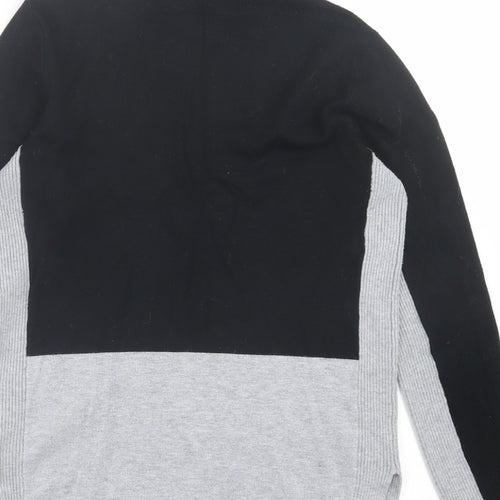 Papaya Womens Grey High Neck Viscose Pullover Jumper Size 14