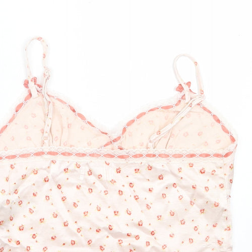 Urban Outfitters Womens Pink Floral Viscose Camisole Tank Size S V-Neck