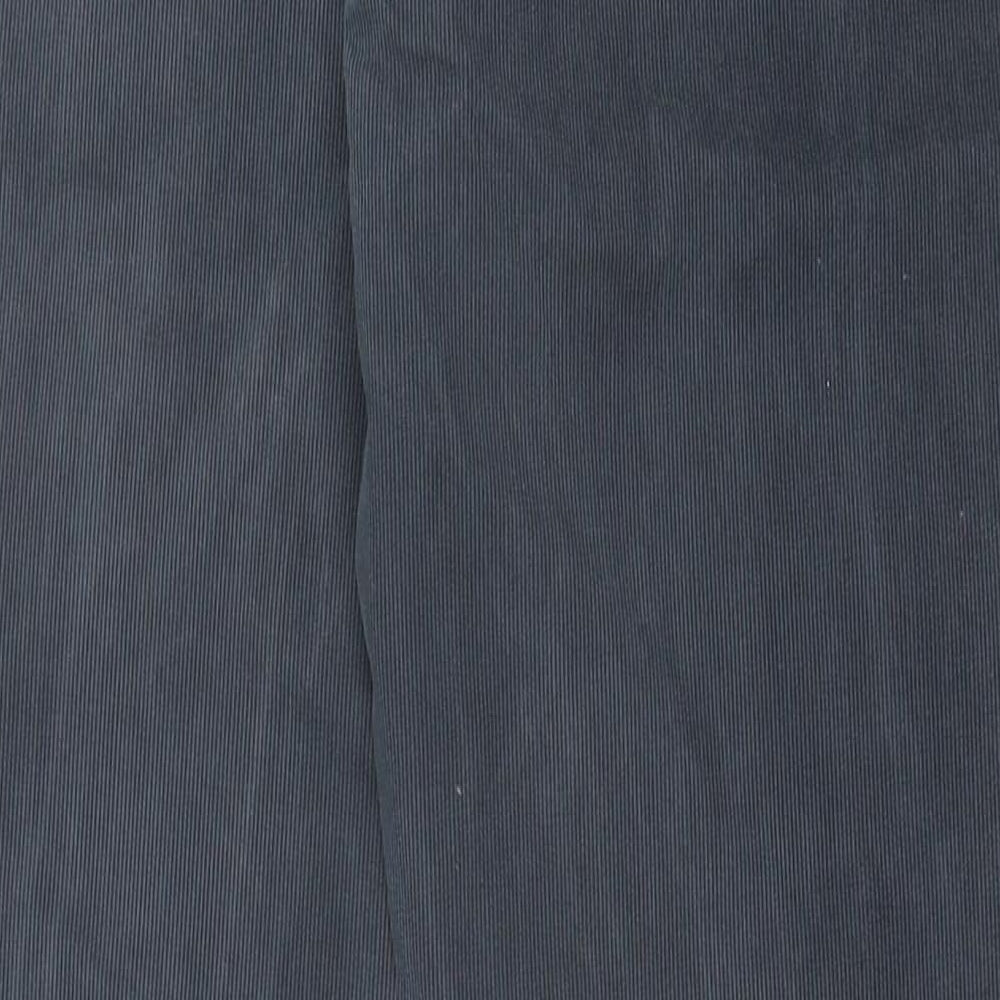 NEXT Mens Black Cotton Chino Trousers Size 32 in L29 in Regular Button - Short Leg