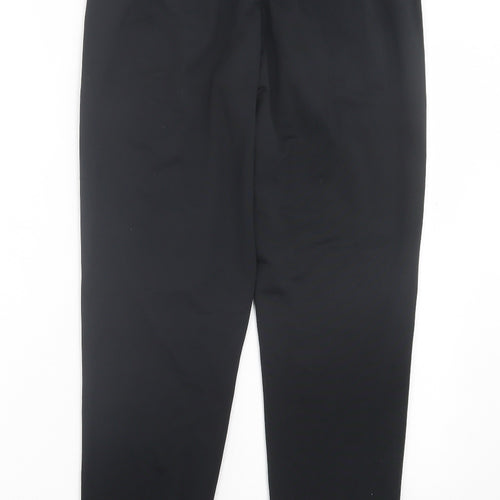 adidas Mens Black Polyester Jogger Trousers Size L L29 in Regular Tie