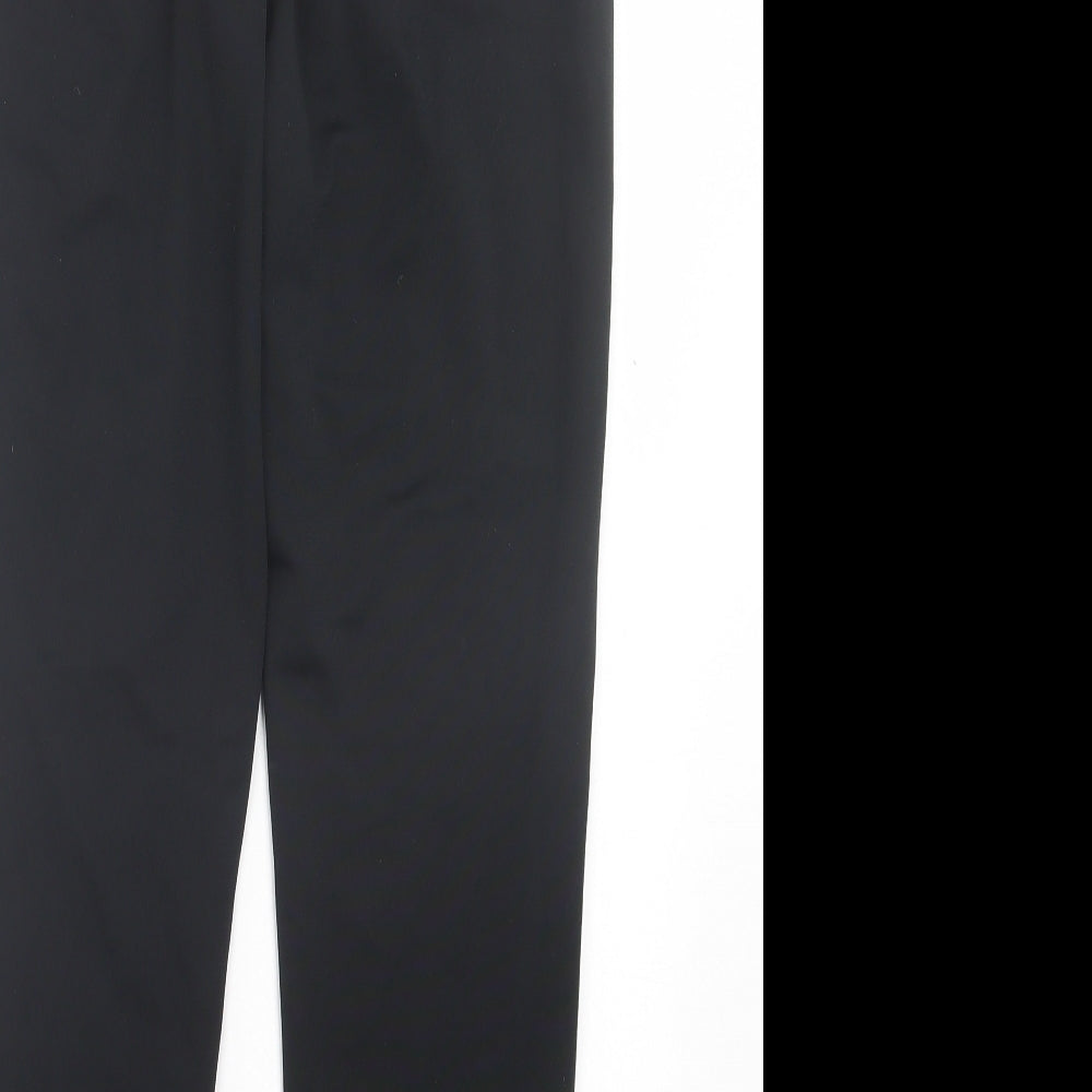 adidas Mens Black Polyester Jogger Trousers Size L L29 in Regular Tie