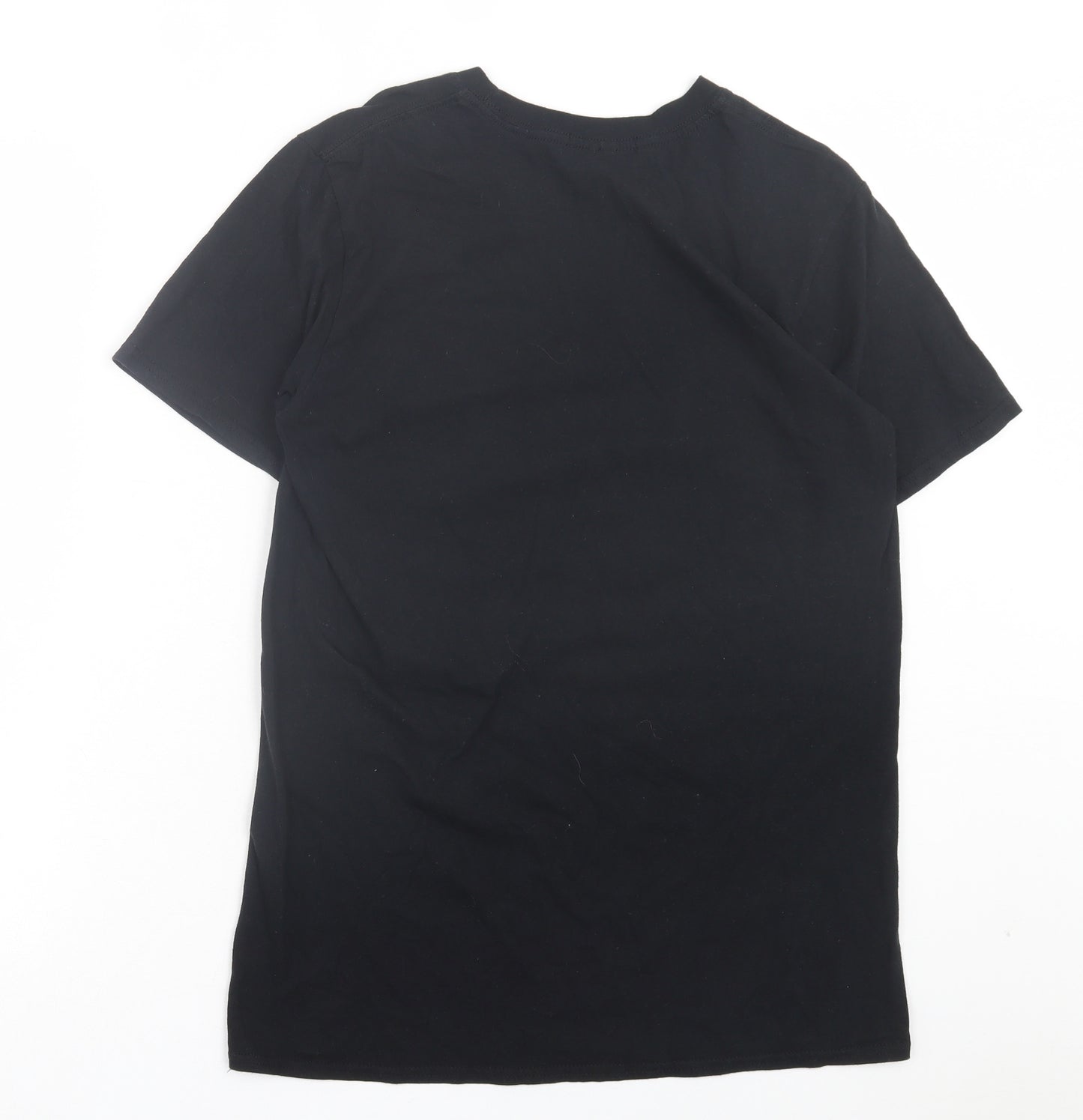 Cameo Rose Womens Black Cotton Basic T-Shirt Size M Crew Neck - Couture