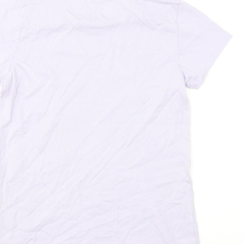 Dunnes Stores Girls Purple Cotton Basic T-Shirt Size 10-11 Years Round Neck Pullover - The Taste Of Summer