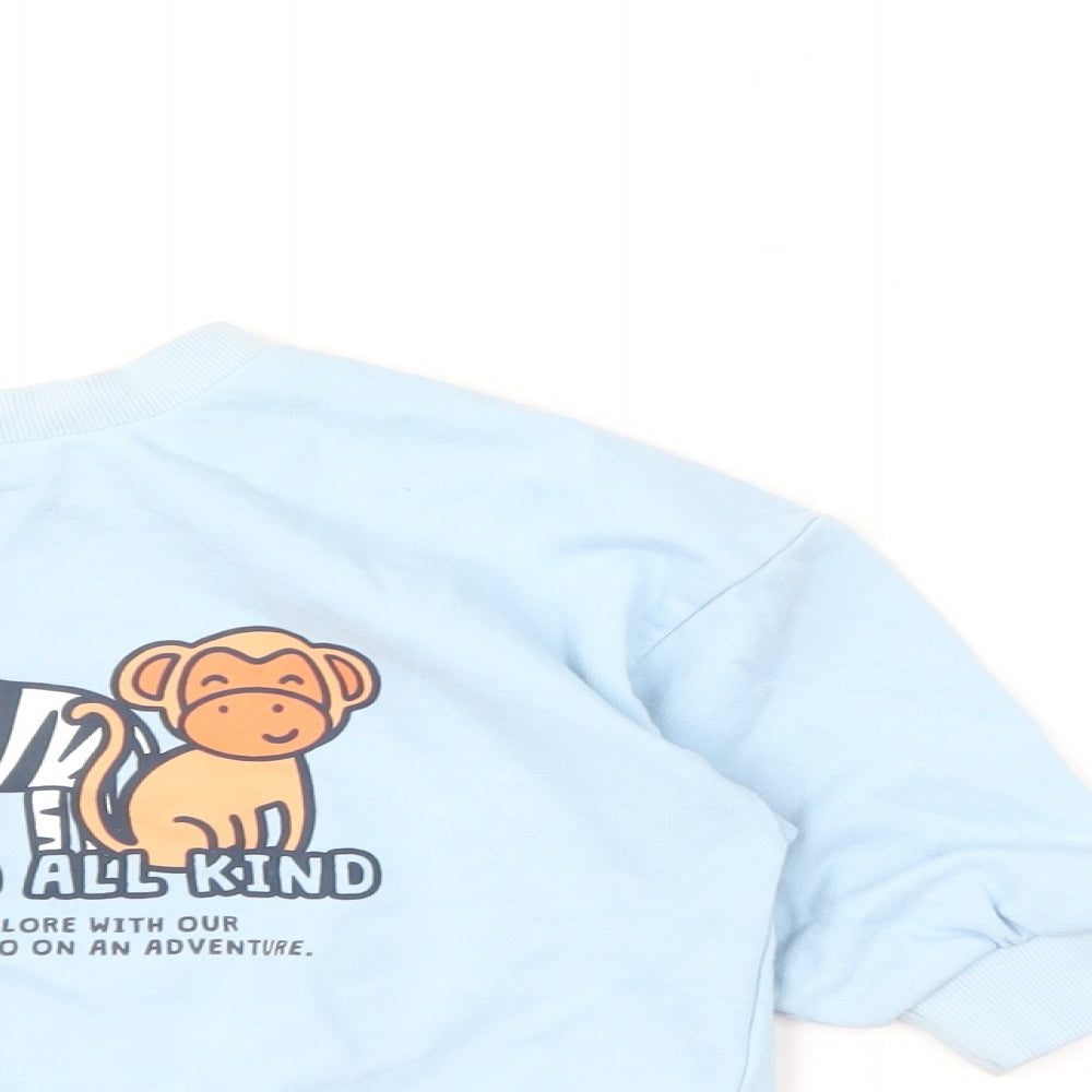 NEXT Boys Blue Cotton Shorts Set Outfit/Set Size 18-24 Months Pullover - Be Kind To All Kind
