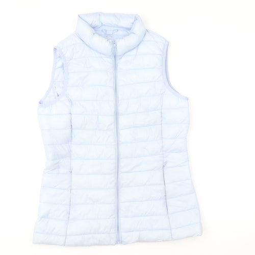 Dunnes Stores Womens Blue Gilet Jacket Size XS Zip