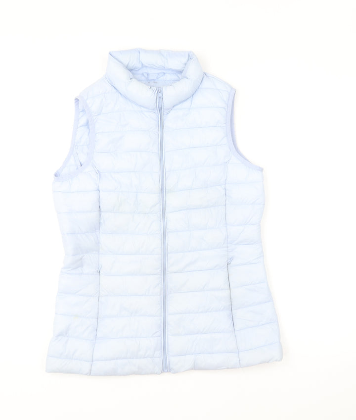 Dunnes Stores Womens Blue Gilet Jacket Size XS Zip