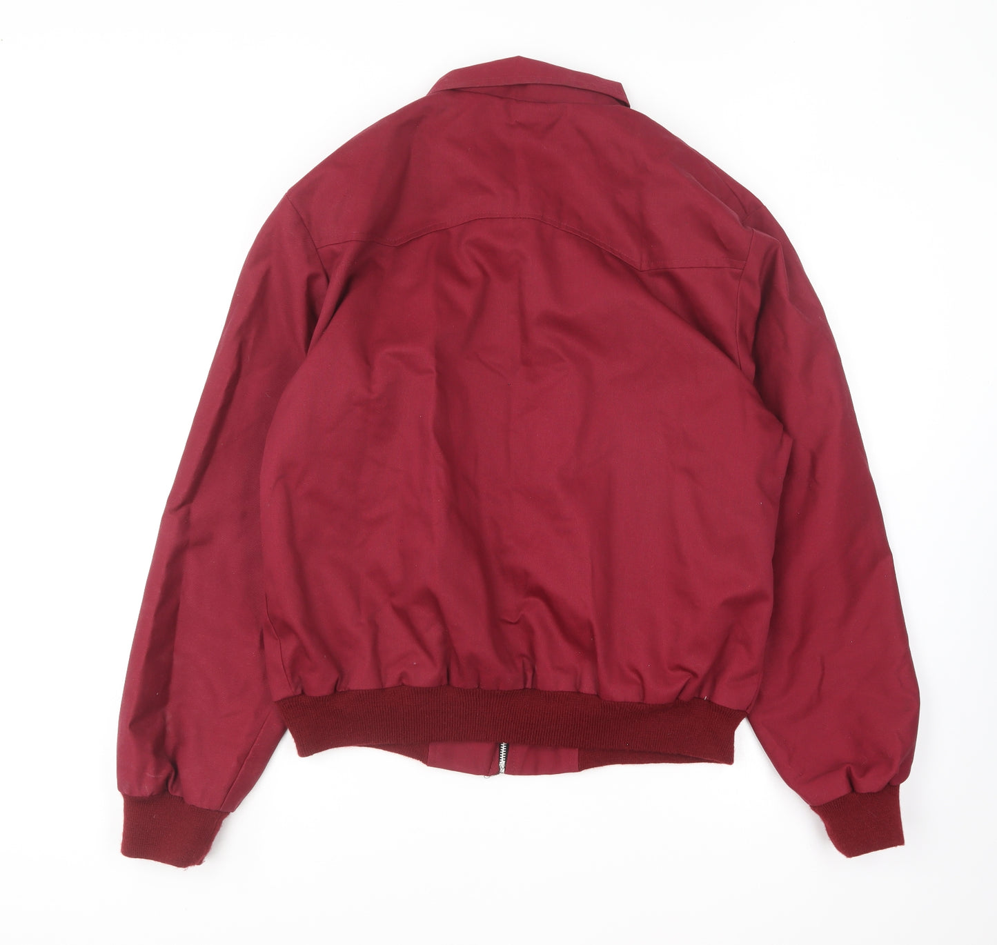 Preworn Mens Red Bomber Jacket Jacket Size M Zip