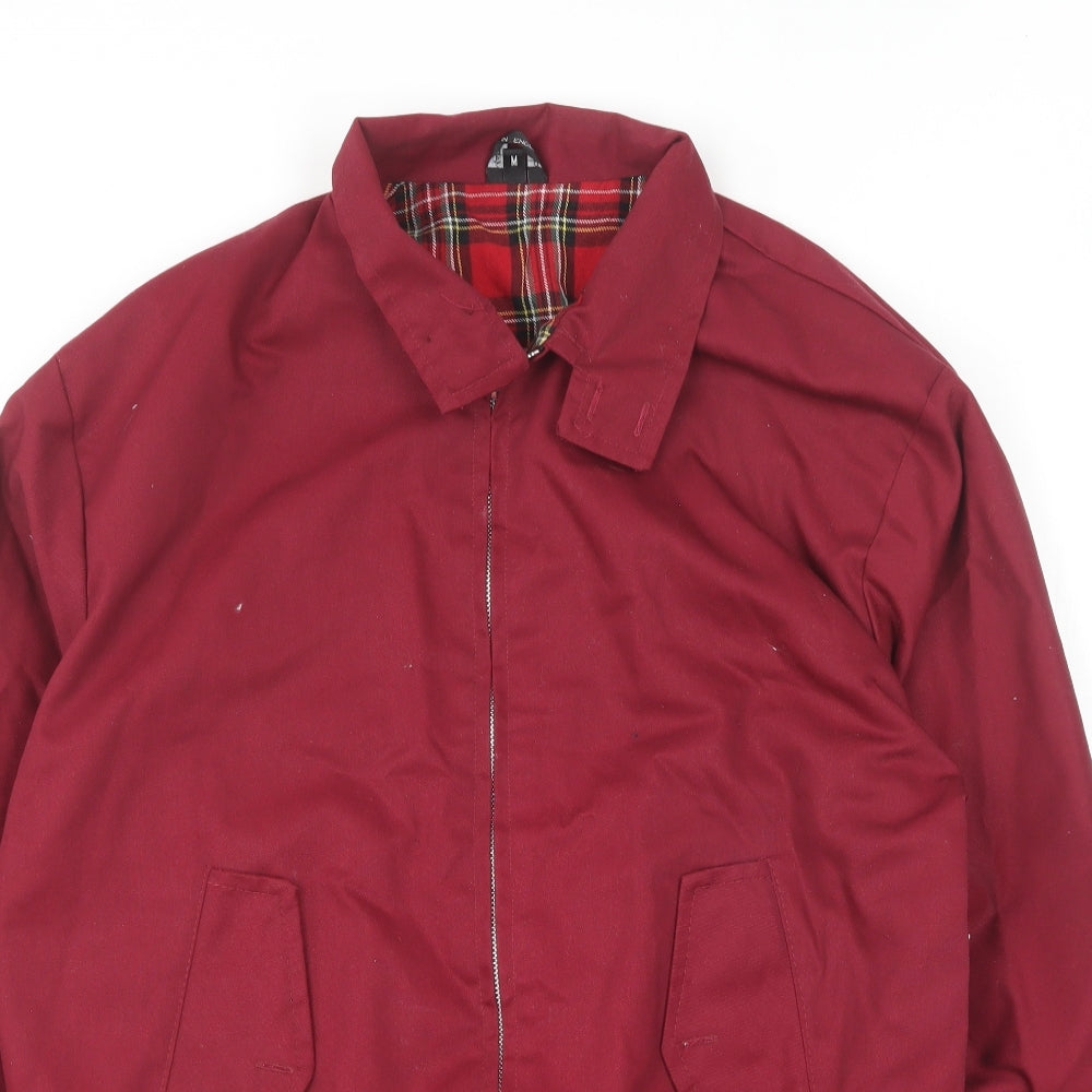 Preworn Mens Red Bomber Jacket Jacket Size M Zip
