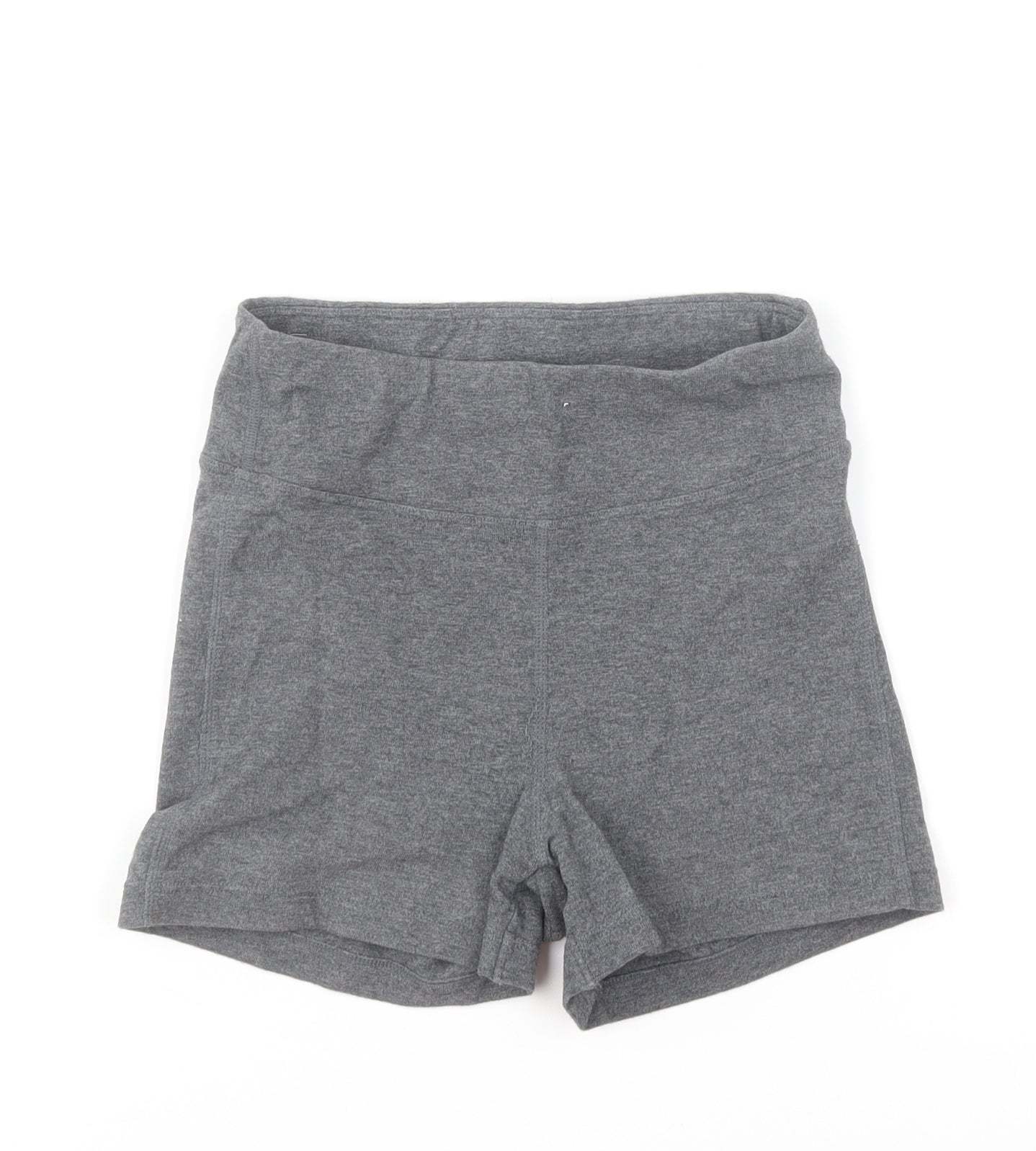 ASOS Womens Grey Cotton Compression Shorts Size 8 L5 in Regular Pull On