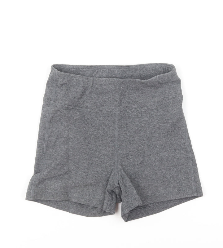 ASOS Womens Grey Cotton Compression Shorts Size 8 L5 in Regular Pull On