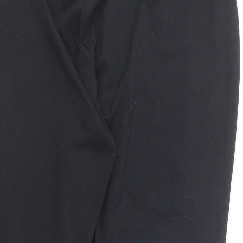 The Balance Collection Womens Black Polyester Cropped Leggings Size XL L19 in Regular Pullover