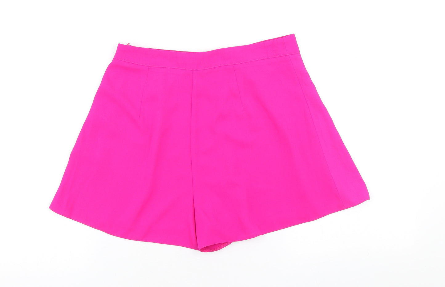 Miss Selfridge Womens Pink Polyester Paperbag Shorts Size 8 L3 in Regular Zip
