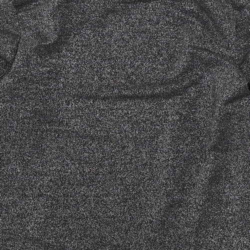 NEXT Girls Black Polyester Basic T-Shirt Size 9 Years High Neck Pullover