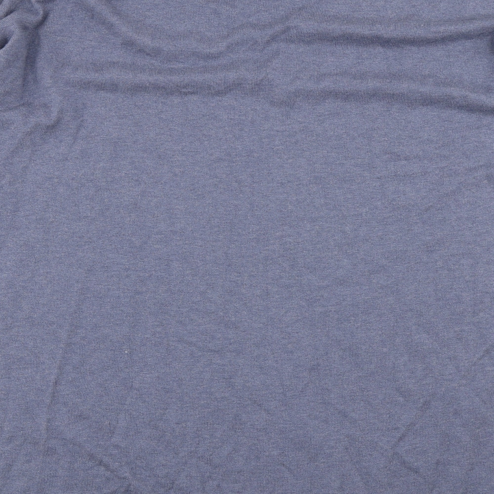 NEXT Womens Blue V-Neck Cotton Pullover Jumper Size 18