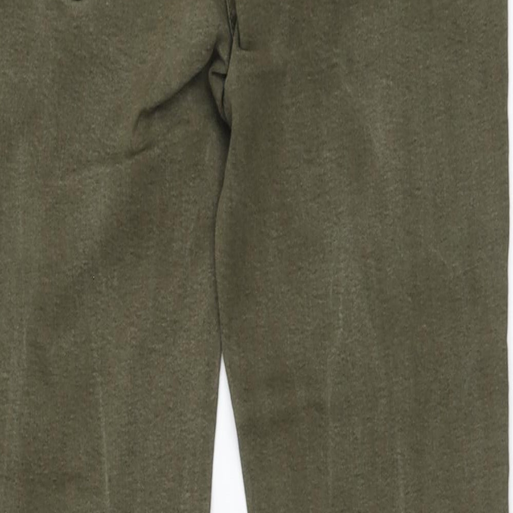NEXT Womens Green Cotton Skinny Jeans Size 10 L28 in Regular Button