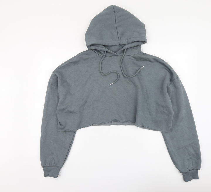 Rising Womens Grey Cotton Pullover Hoodie Size M Pullover