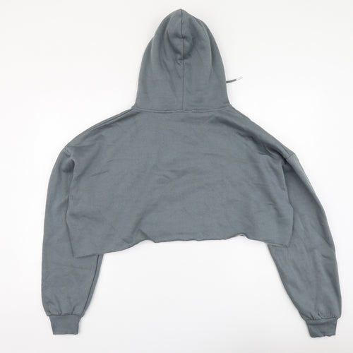 Rising Womens Grey Cotton Pullover Hoodie Size M Pullover