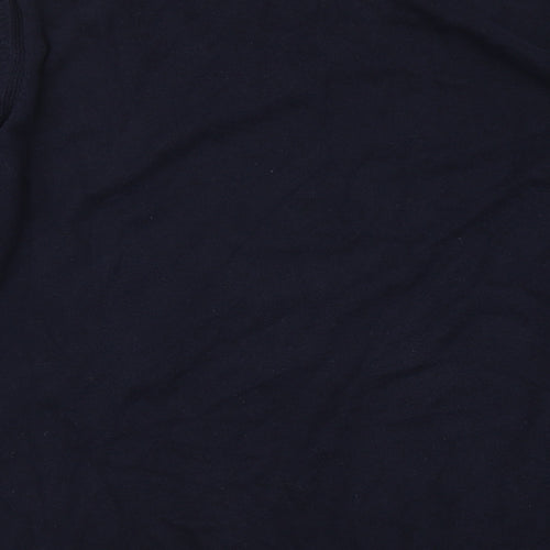 Selected Mens Blue Round Neck Cotton Pullover Jumper Size 2XL