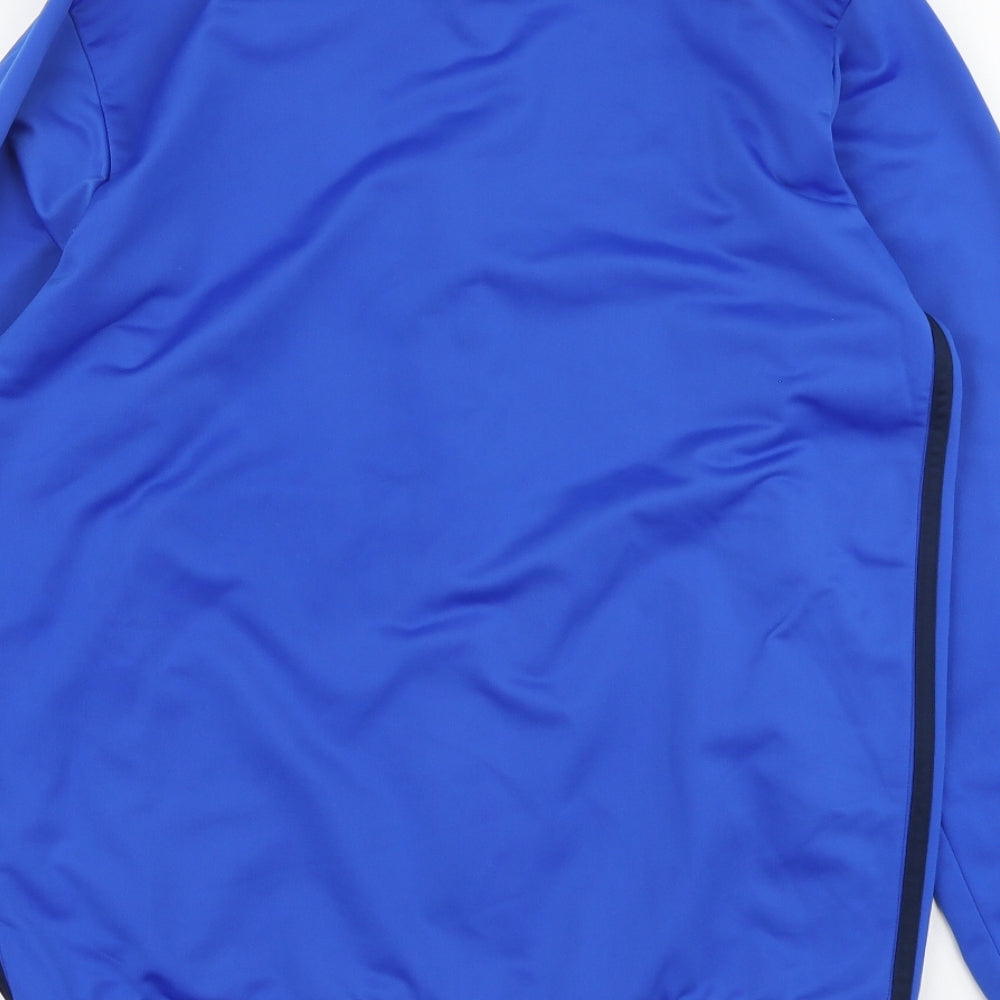 adidas Mens Blue Polyester Full Zip Hoodie Size M - North Ireland Football
