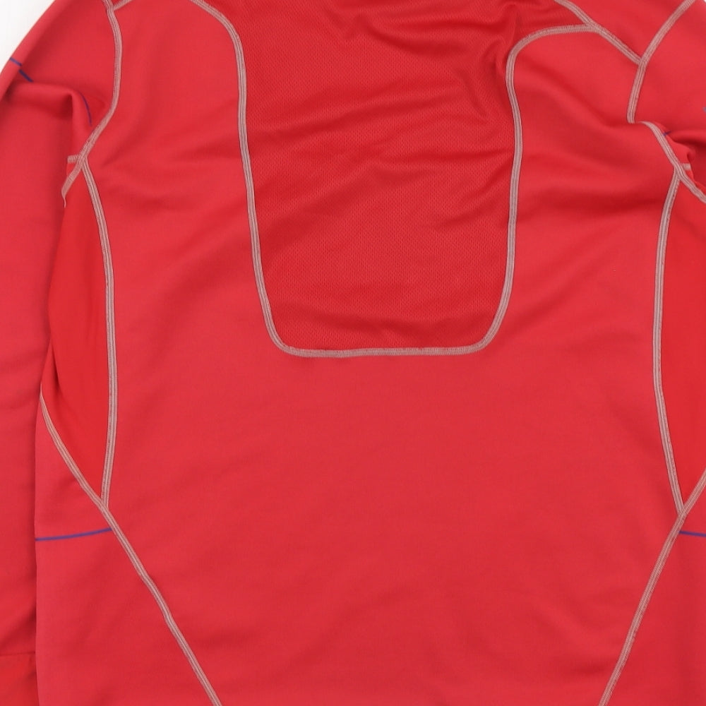 Nike Mens Red Polyester Pullover Sweatshirt Size M - Manchester United Football Club
