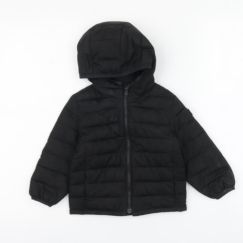 Gap Boys Black Jacket Size 2 Years Zip