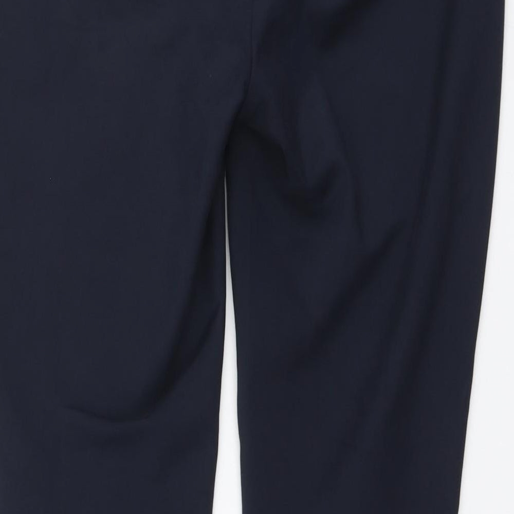 NEXT Womens Blue Cotton Chino Trousers Size 10 L26 in Regular Button