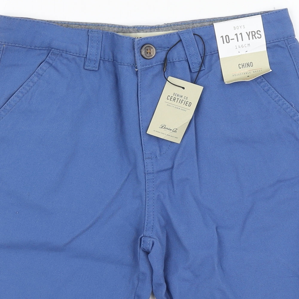 Primark Girls Beige Cotton Chino Shorts Size 10-11 Years Regular Zip