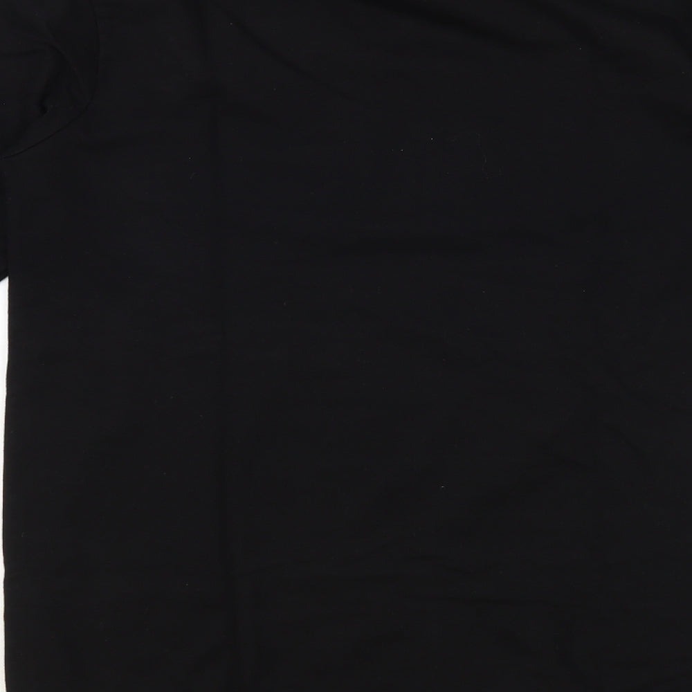 NLF Womens Black Cotton Tunic Sweatshirt Size L Pullover