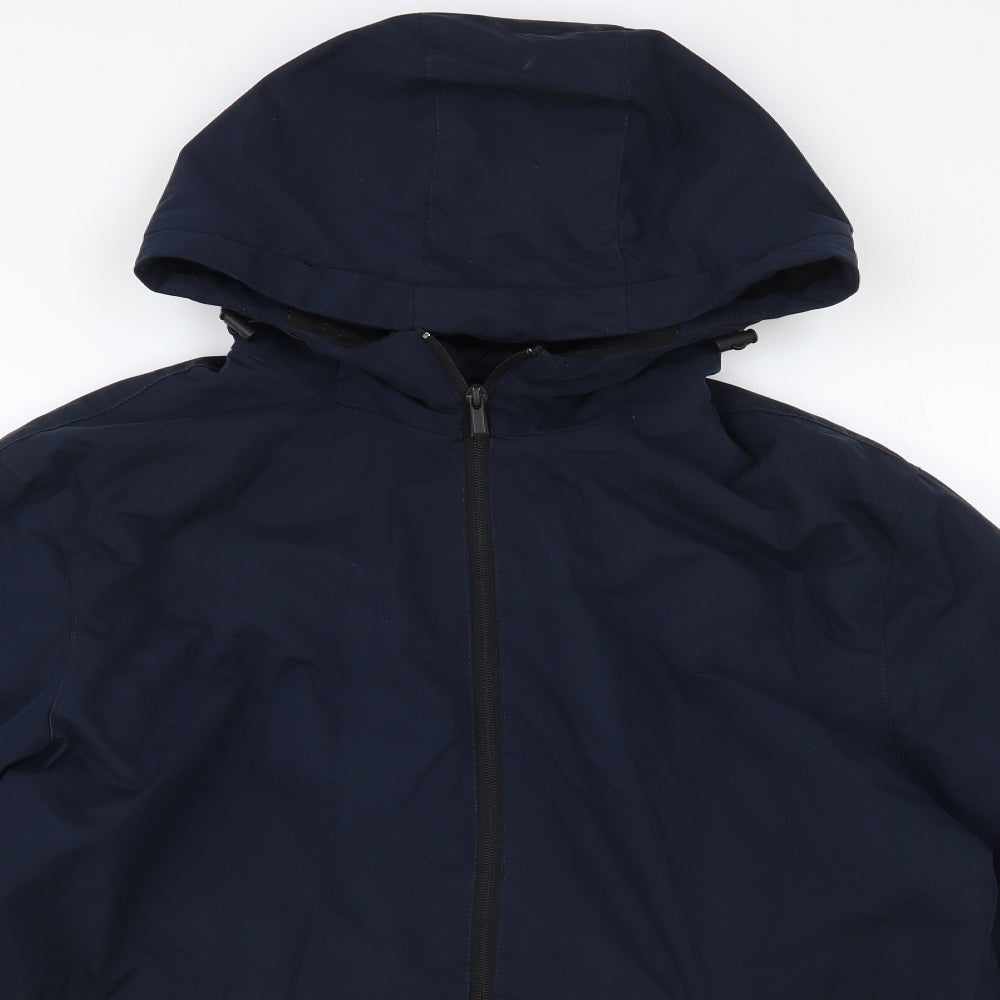 Primark Mens Blue Windbreaker Jacket Size M Zip
