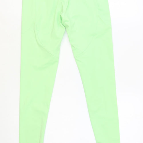 ASOS Womens Green Polyester Compression Leggings Size 8 L27 in Regular Pullover