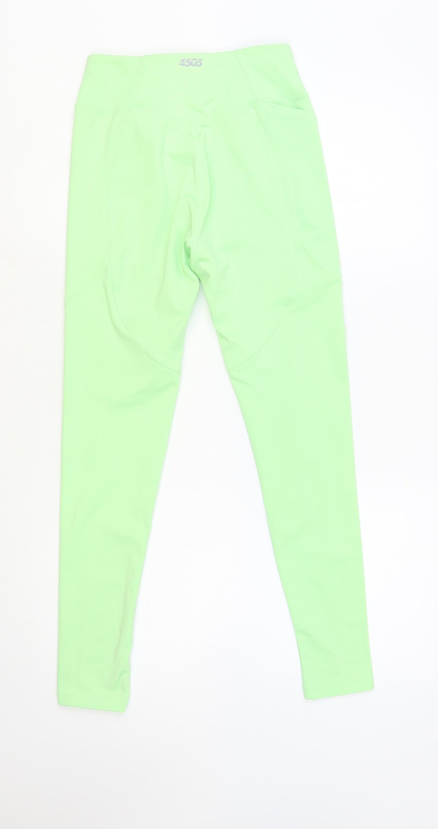 ASOS Womens Green Polyester Compression Leggings Size 8 L27 in Regular Pullover