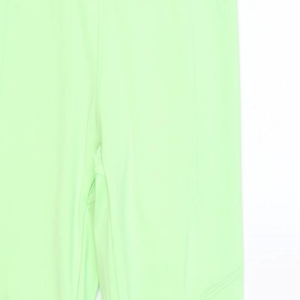 ASOS Womens Green Polyester Compression Leggings Size 8 L27 in Regular Pullover