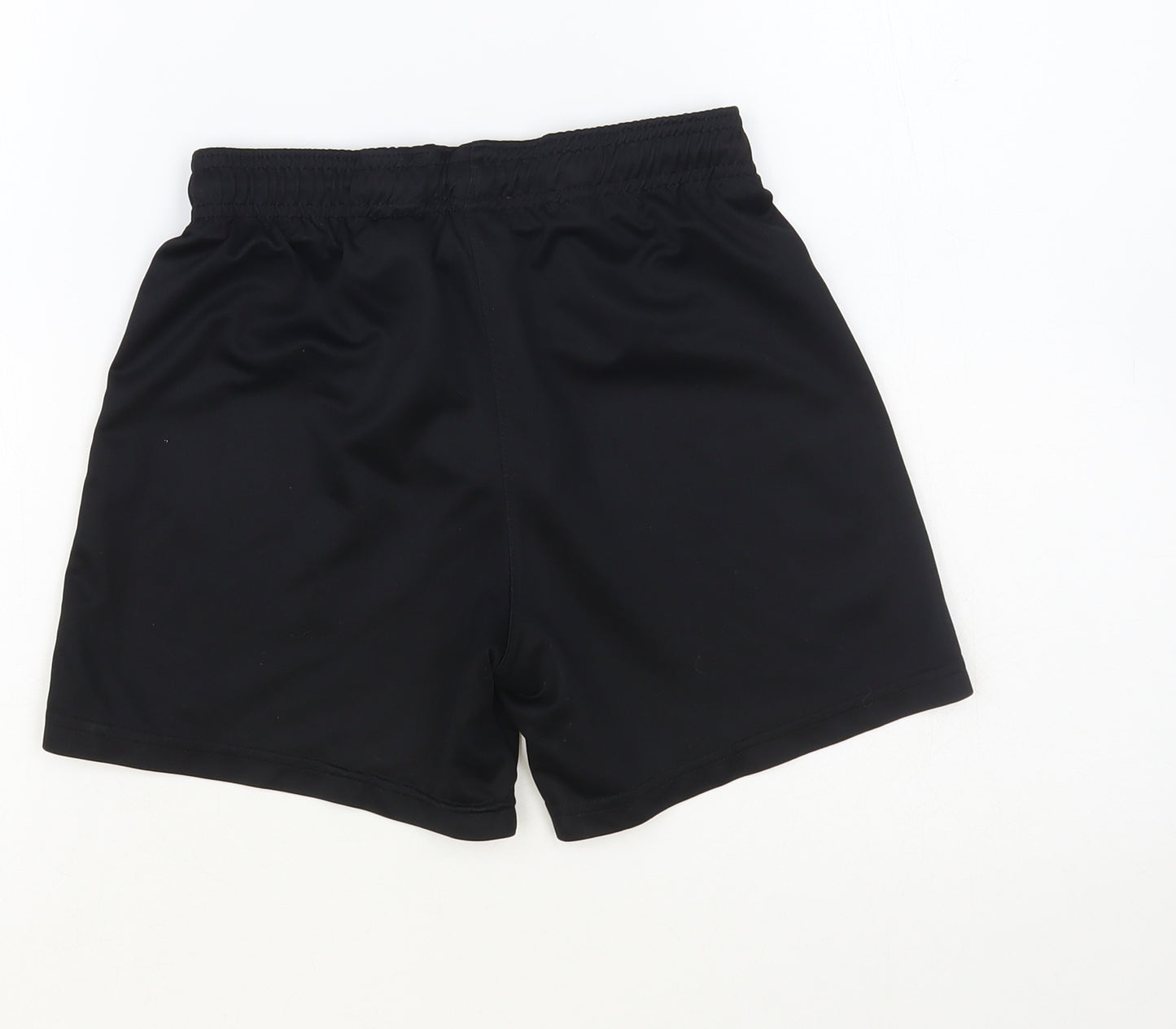 Nike Boys Black Polyester Sweat Shorts Size 8-9 Years Regular Drawstring