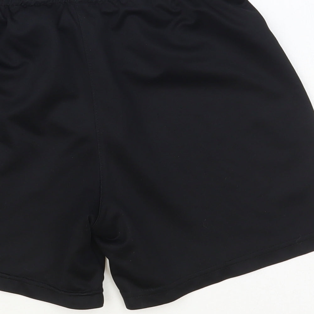 Nike Boys Black Polyester Sweat Shorts Size 8-9 Years Regular Drawstring