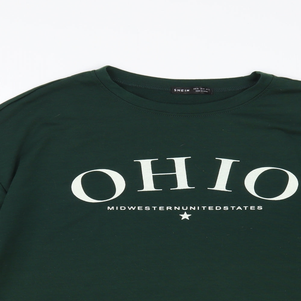 SheIn Womens Green Polyester Pullover Sweatshirt Size XL Pullover - Ohio