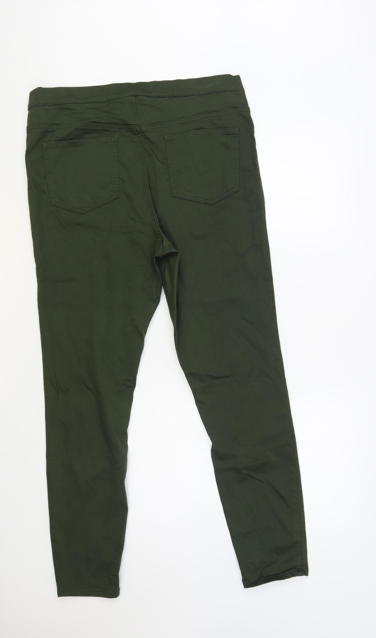 Dunnes Stores Womens Green Cotton Jegging Jeans Size 16 L30 in Regular