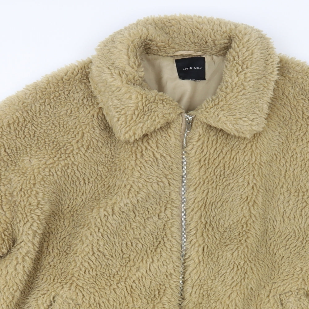 New Look Womens Beige Jacket Size 18 Zip