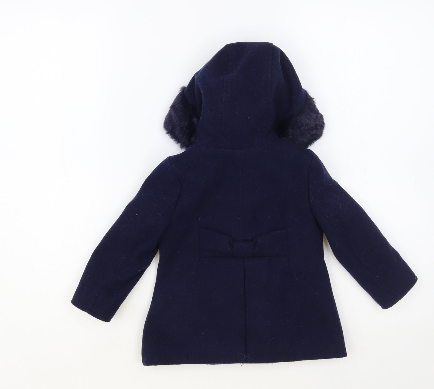 Dunnes Stores Baby Blue Pea Coat Coat Size 9-12 Months Button