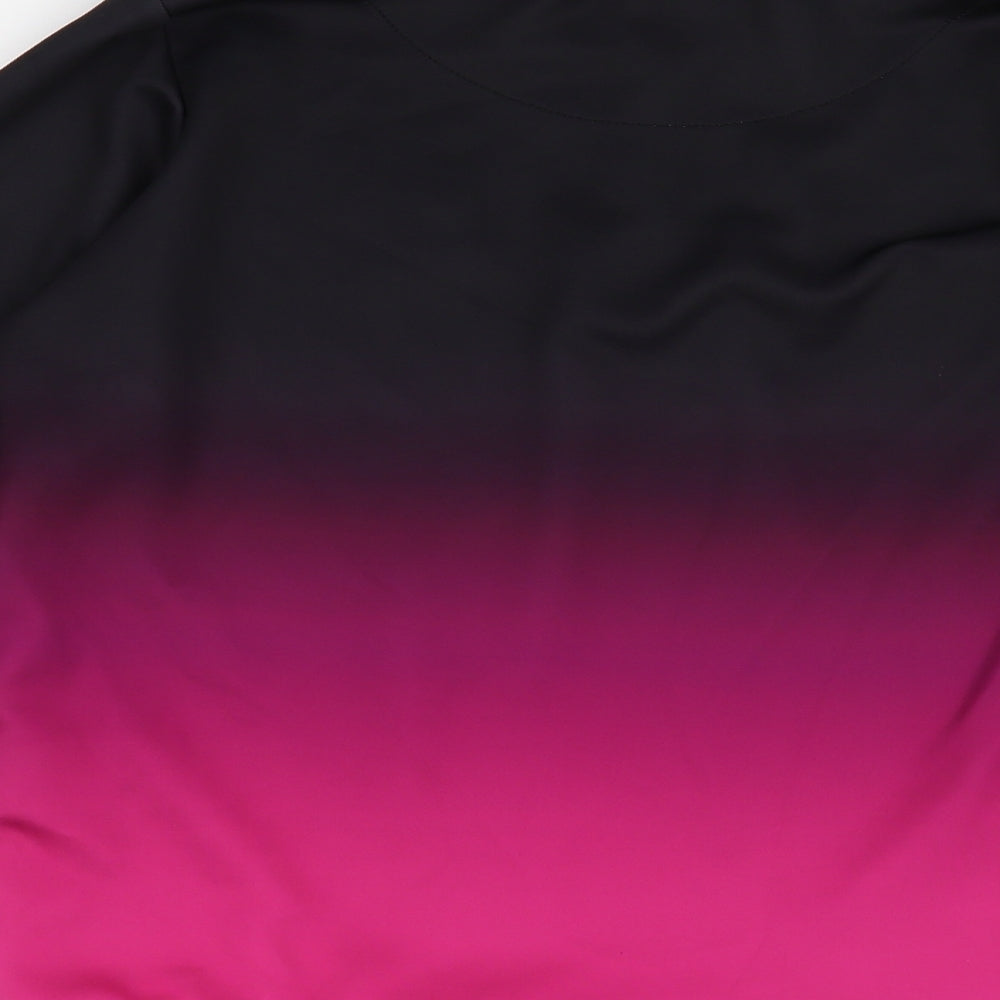 Illusive Boys Black Colourblock Polyester Pullover Sweatshirt Size 13-14 Years Zip