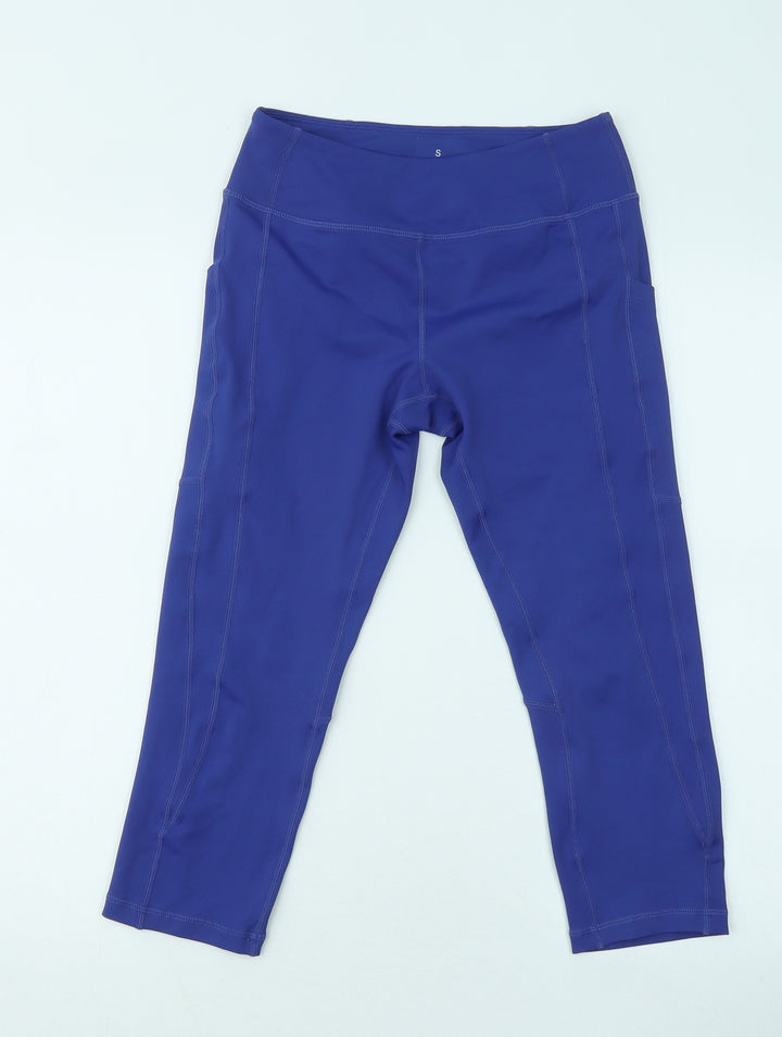 Barbell VooDoo Womens Purple Elastane Cropped Leggings Size S L17 in Regular