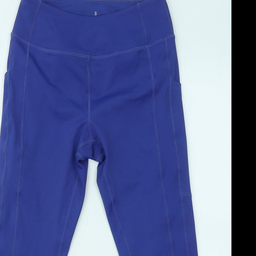 Barbell VooDoo Womens Purple Elastane Cropped Leggings Size S L17 in Regular