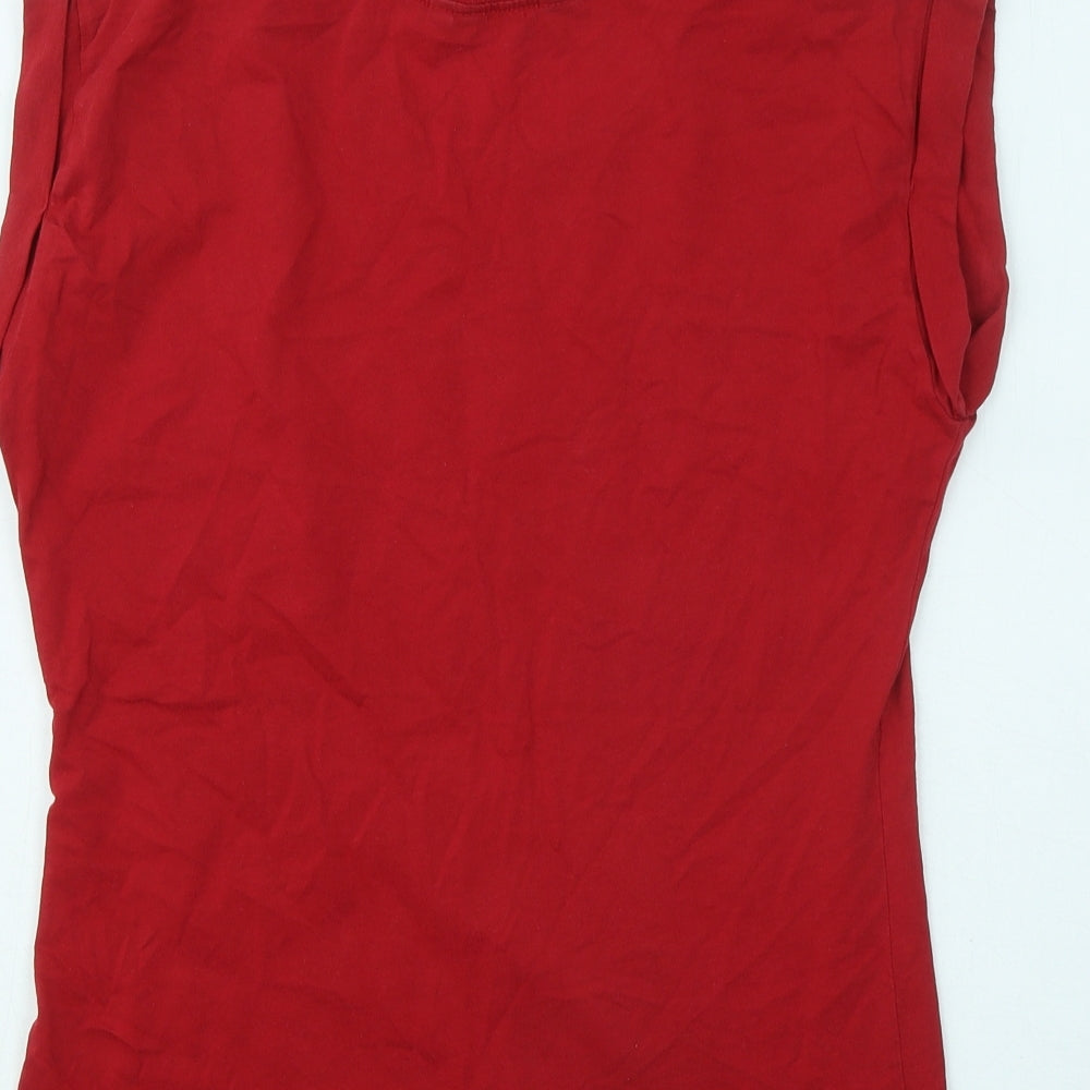 New Look Womens Red Cotton Basic T-Shirt Size 10 Round Neck - Coca Cola