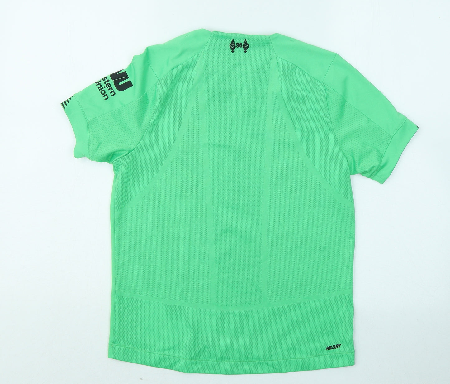 New Balance Boys Green Polyester Basic T-Shirt Size M Round Neck - Liverpool FC