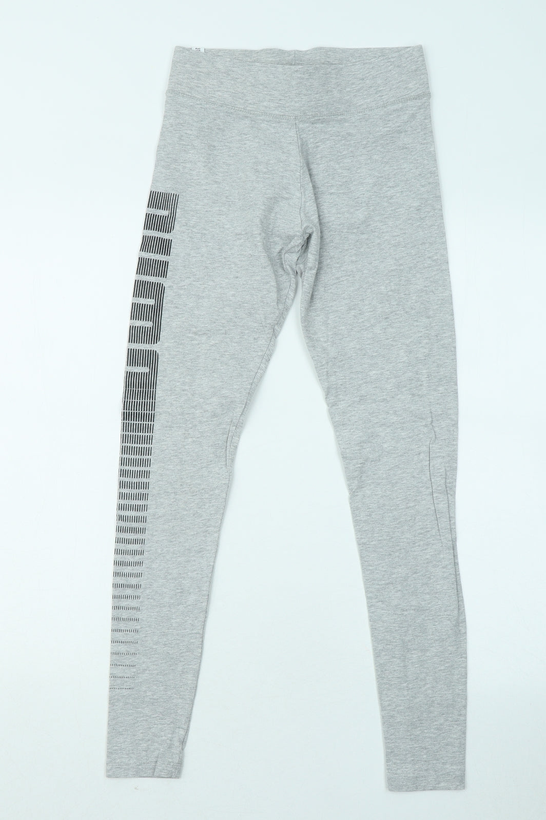 PUMA Womens Grey Cotton Jogger Leggings Size 10 L26 in