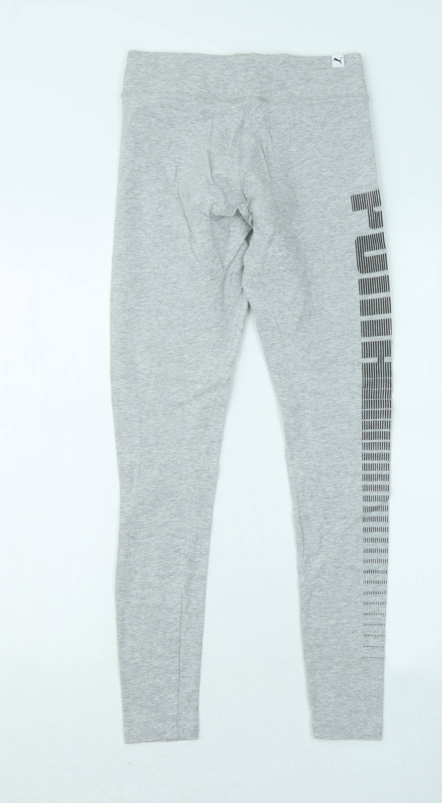 PUMA Womens Grey Cotton Jogger Leggings Size 10 L26 in