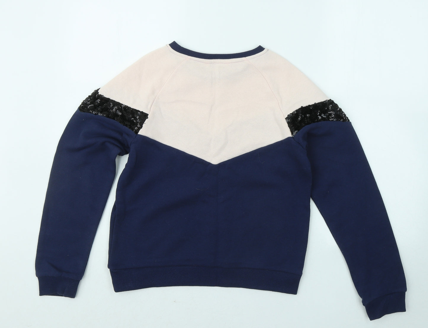 Very Girls Multicoloured Colourblock Cotton Pullover Sweatshirt Size 13 Years