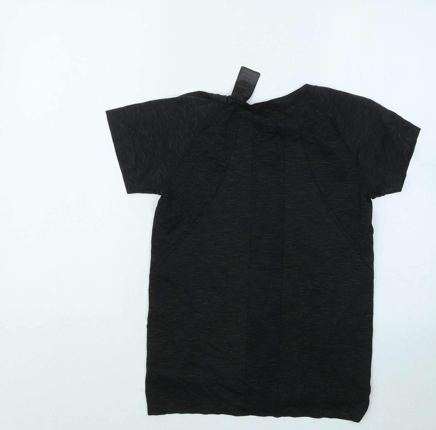 H&M Womens Black Polyester Basic T-Shirt Size M Round Neck
