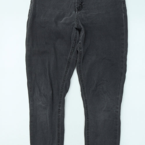 ASOS Mens Grey Cotton Skinny Jeans Size 30 in L32 in Regular Zip